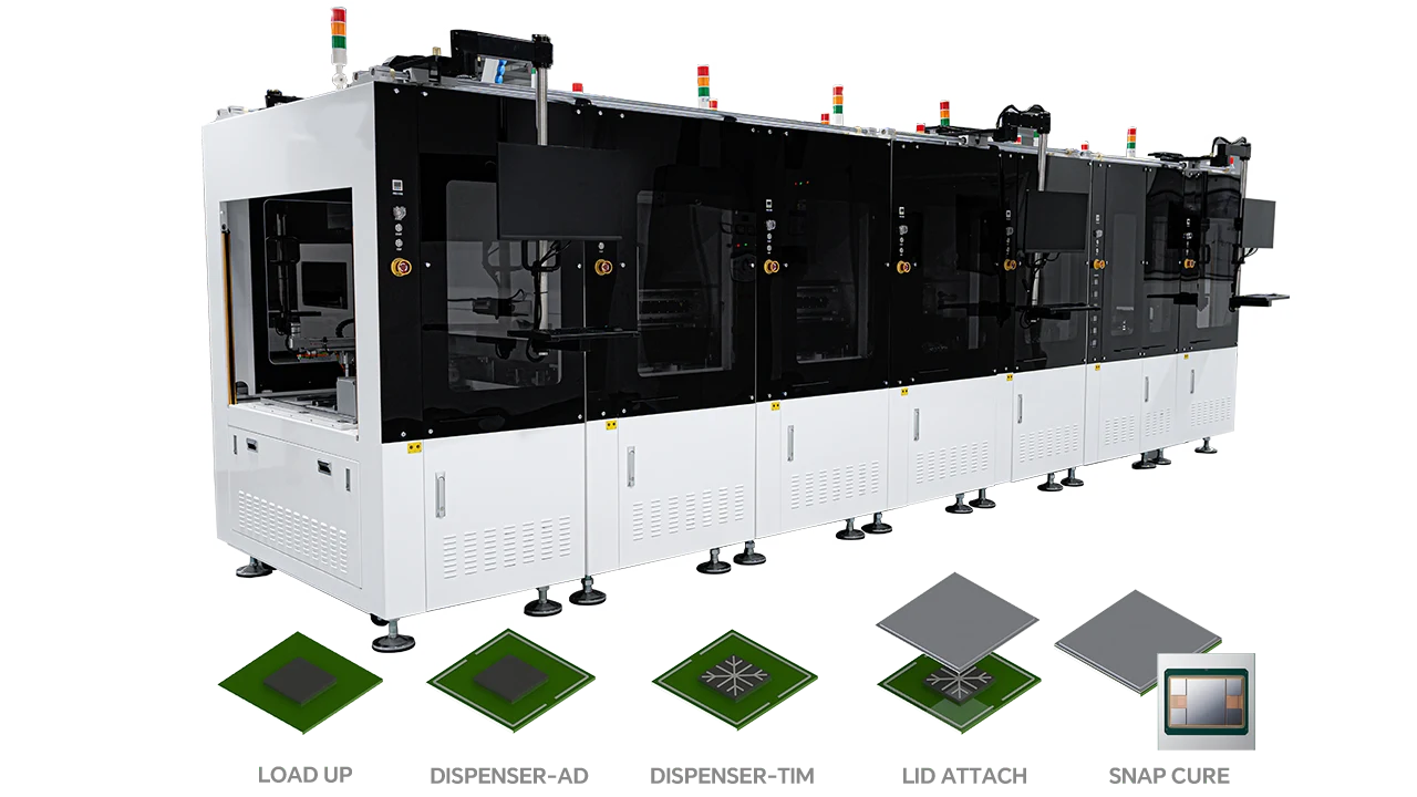 全自动芯片植散热片机